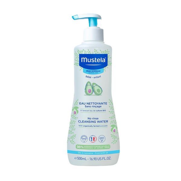Mustela Eau Nettoyante Sans Rincage L'Avocat Bio Flacon 500 Ml 1