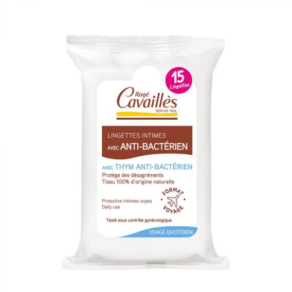 LINGETTES ANTI-BACTERIEN *15