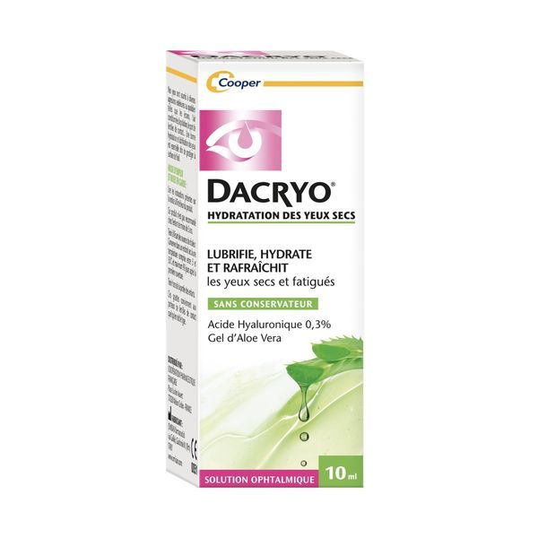 COOPER DACRYOL SOLUTION POUR LAVAGE OPHTALMOLOGIQUE LIQUIDE FLACON 10 ML 1
