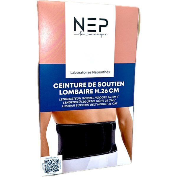 Ceinture Lombaire H26Cm T2 Noir Nep