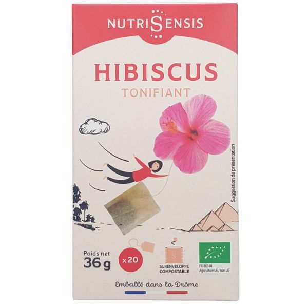 Nutrisensis Infusion Fleurs d'Hibiscus BIO - 20 sachets