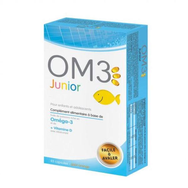 OM3 Junior Pour Enfants et Adolescents 45 Capsules