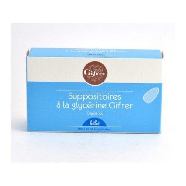 Suppositoire A La Glycerine Gifrer Nourrissons Suppositoire B/10