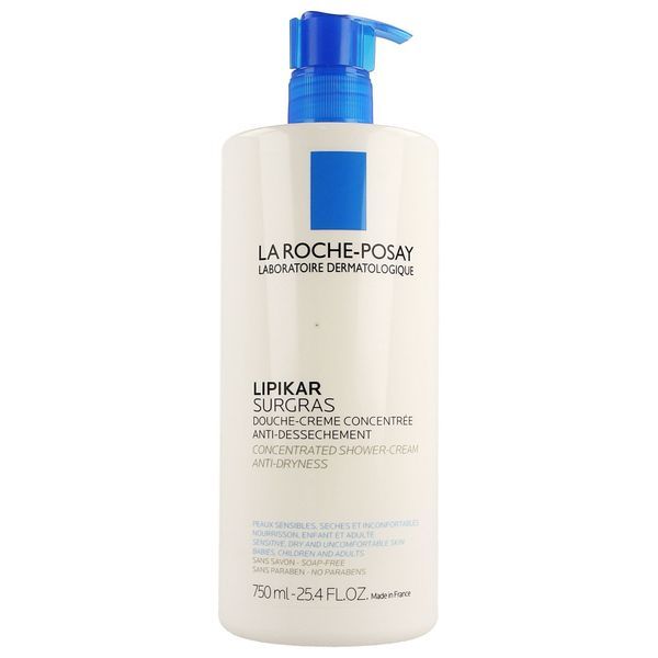 LIPIKAR SURGRAS CREME LAVANTE Crème lavante anti-dessèchement, flacon pompe 750 ml