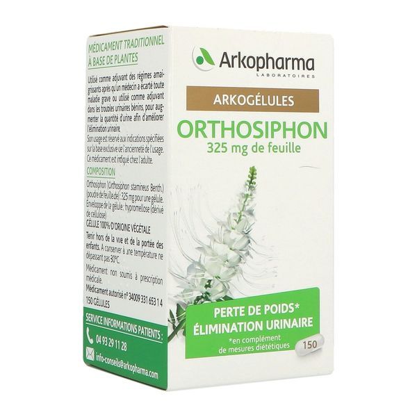 ARKOGELULES ORTHOSIPHON GELULE B/150