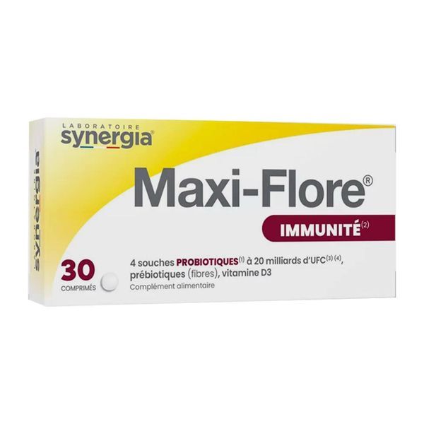 MAXIFLORE FORT Comprimé, complément alimentaire pour l'équilibre de la flore intestinale, bt 30