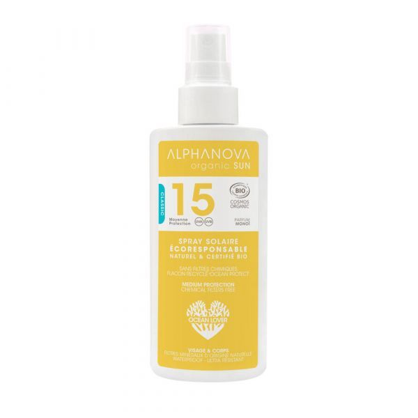 Alphanova Spray solaire SPF 15 BIO - spray 125 g