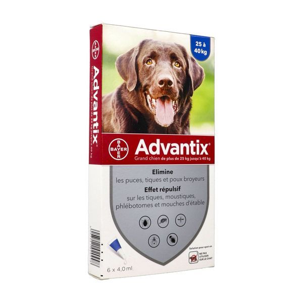 Advantix Grand Chien (Solution Pour Spot On) Pipette 4 Ml 6