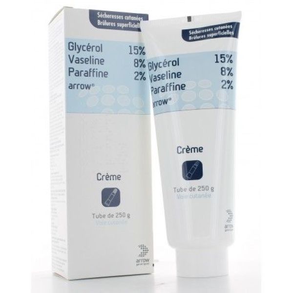 Glycerol/Vaseline/Paraffine Arrow 15% 8% 2% Creme 250 G En Tube