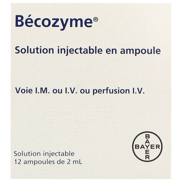 BECOZYME Solution injectable, boîte 12 ampoules 2 ml