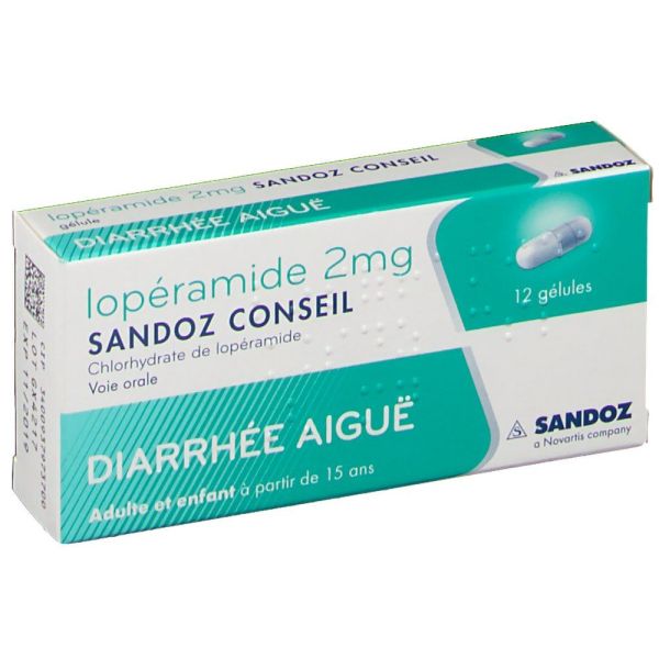 LOPERAMIDE SANDOZ CONSEIL 2 MG GELULE B/12