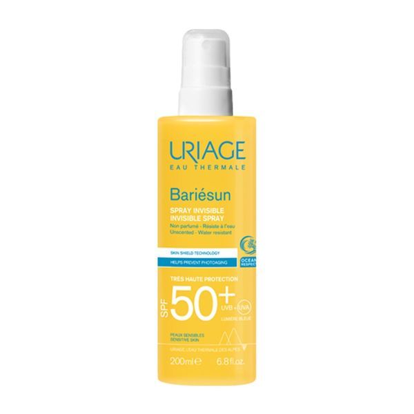 BARIESUN SPRAY INVISIBLE SPF 50+ Spray solaire invisible très haute protection, SPF 50+, sans parfum, spray 200 ml