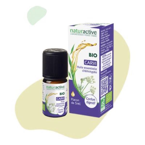 NATURACTIVE HUILE ESSENTIELLE CHEMOTYPEE BIO Huile essentielle, complément alimentaire à base de carvi HECT, fl 5 ml