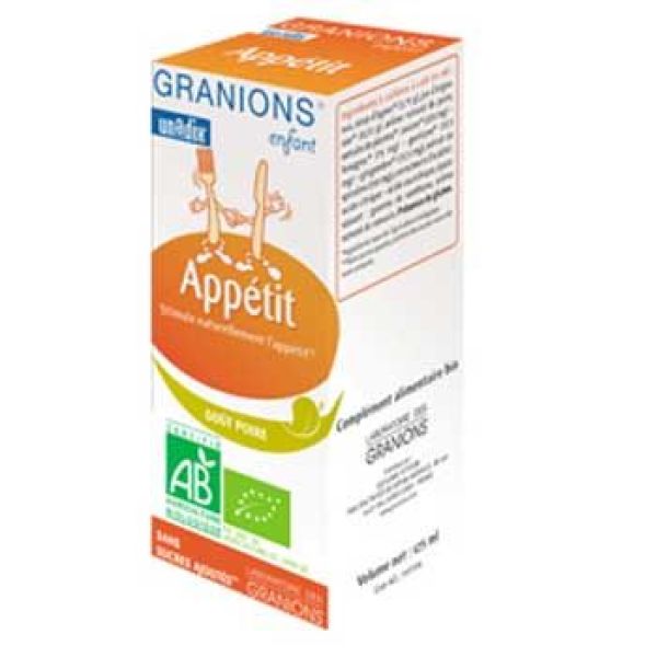 Granions Sirop appétit Pomme BIO - flacon 125 ml