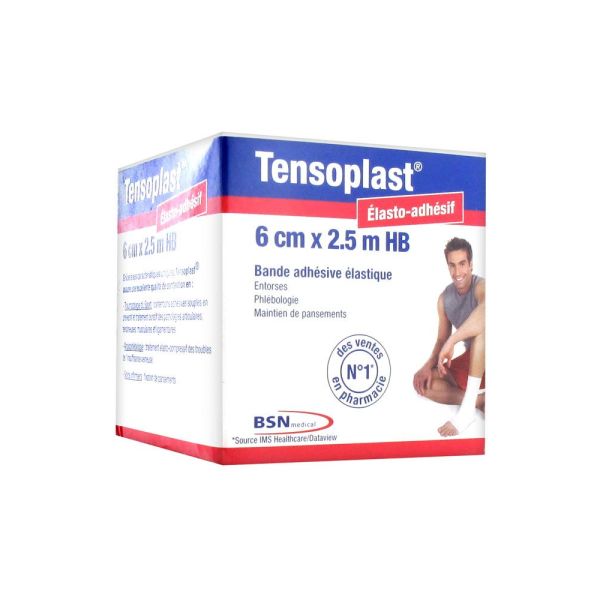 Tensoplast Hb Bande Adhesive Elastique 6*2,5 Cm*M 1
