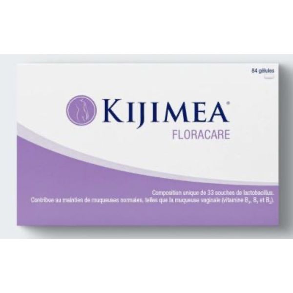 KIJIMEA FLORACARE Gélule, complément alimentaire à base de probiotiques, vitamines B et zinc, bt 84