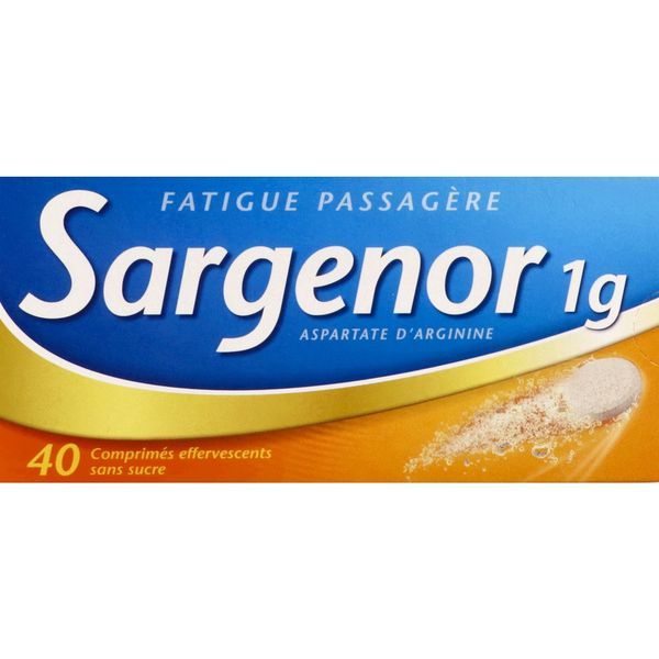 SARGENOR SANS SUCRE Comprimé effervescent 1 g, boîte 40