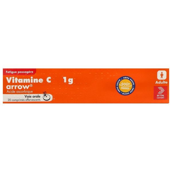 VITAMINE C ARROW Comprimé effervescent 1 g, boîte 1 tube 20