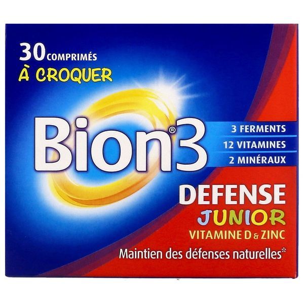 BION3 DEFENSE JUNIOR Comprimé à croquer, complément alimentaire à visée immunitaire, bt 30