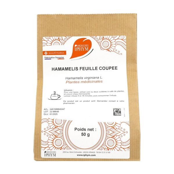 HAMAMELIS FEUILLE IPHYM Feuille d'hamamélis, vrac, sac 50 g