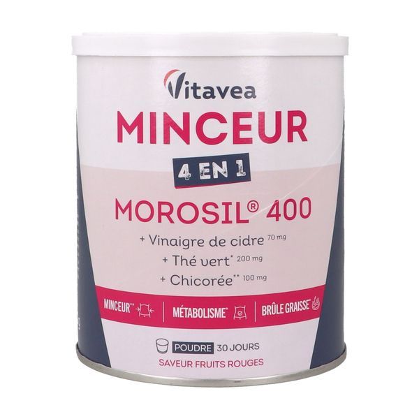 VITAVEA MINCEUR 4 EN 1 MOROSIL 400 Poudre à diluer, complément alimentaire à visée minceur, pot 240 g