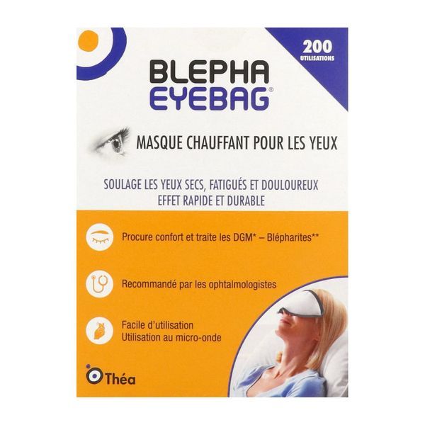 BLEPHA EYEBAG Masque oculaire chauffant, réutilisable, unité