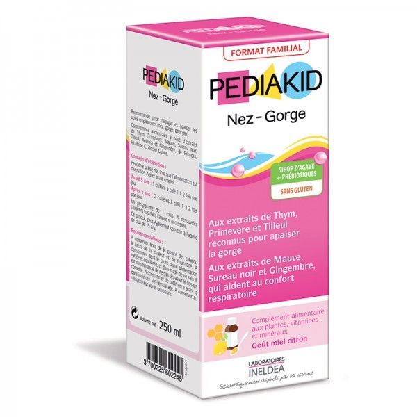 Pediakid Sirop Pediakid : Nez gorge miel citron - 250 ml