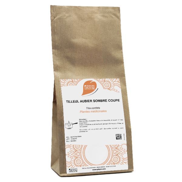 TILLEUL AUBIER SOMBRE BIO COUPE IPHYM Tilleul aubier sombre bio, coupé, vrac, sac 50 g