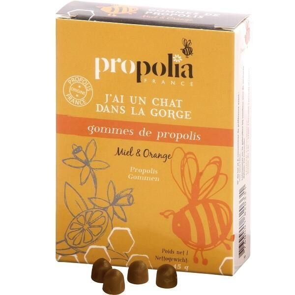 Propolia Gommes de propolis miel & orange - sachet 45 g