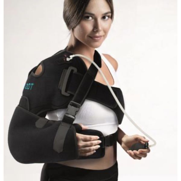 AZOT EPAULE 30° Attelle d'épaule avec cryothérapie compressive et abduction à 30°, taille S, unité