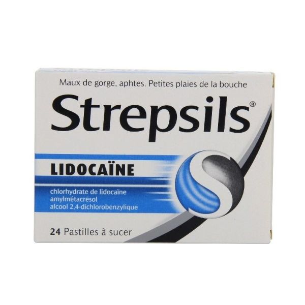 STREPSILS LIDOCAINE PASTILLE B/24