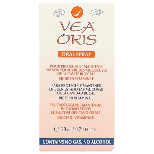VEA ORIS Spray buccal antioxydant, filmogène et protecteur à la vitamine E pure, spray 20 ml