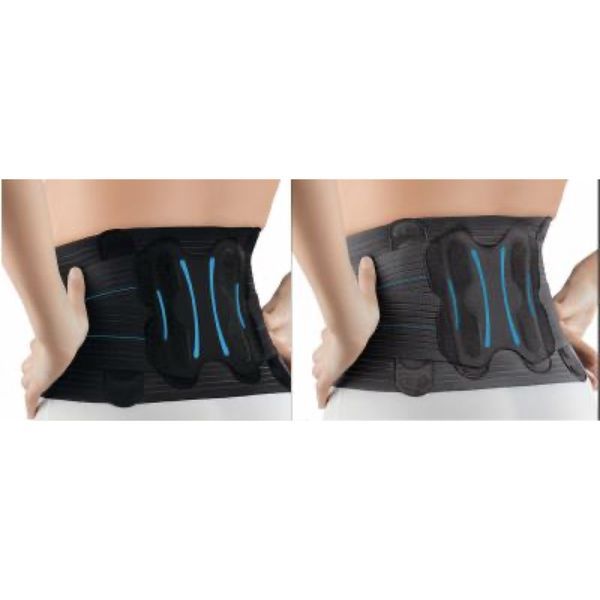 L'EVOLUTIVE ORLIMAN Ceinture de soutien lombaire, hauteur 21 cm, nouveau look, gris, taille 1 (ref. TR0240211), unité
