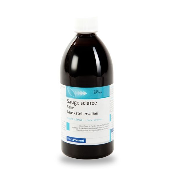 EPS SAUGE SCLAREE  500ML Extraits fluides de Plantes fraîches Standardisés et Glycérinés