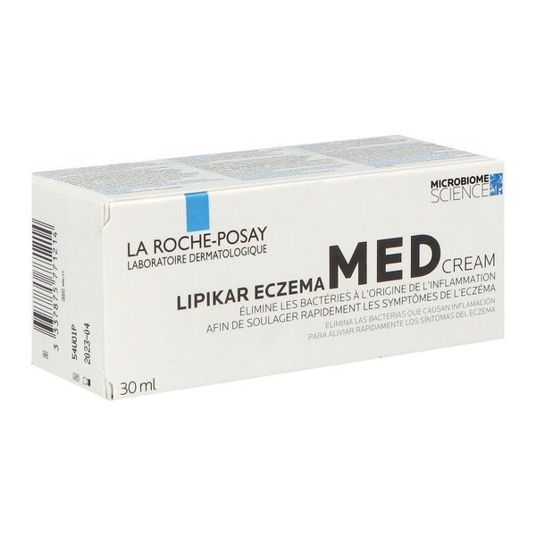 LIPIKAR ECZEMA MED CREAM Crème, dispositif médical, fl 30 ml