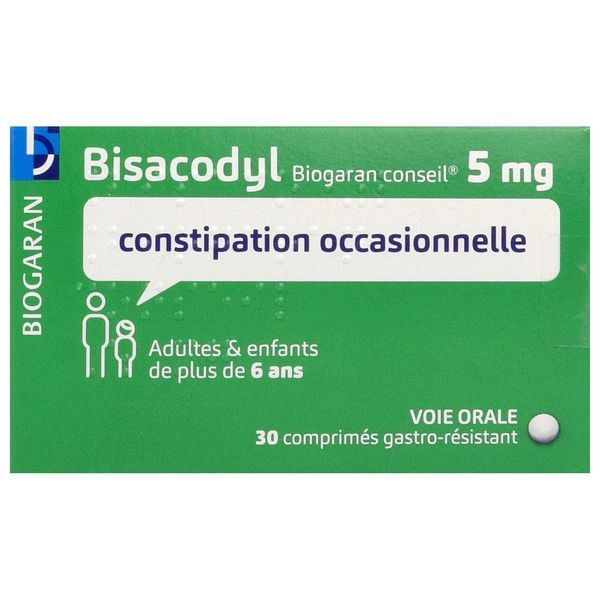 Bisacodyl Biogaran Conseil 5 Mg Comprime Gastro-Resistant B/30
