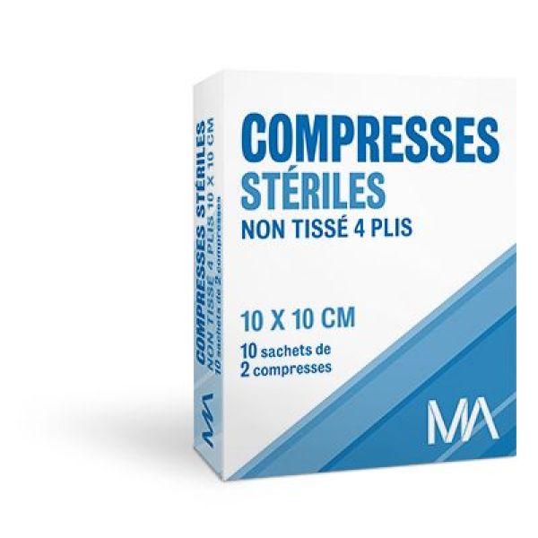 Phrlab Compresses Steriles Non Tisses 10*10 Cm 20