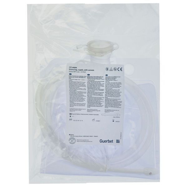 Guerbet Baryum Poche Souple Avec Tubulure Et Canule Simple U400N 3 L 12