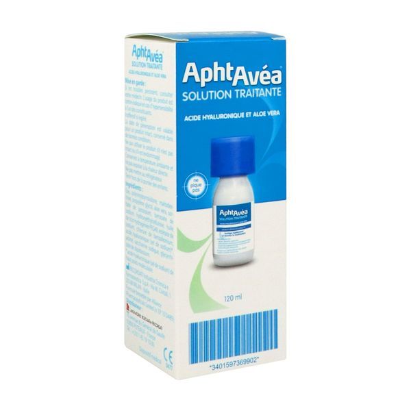 AphtAvéa Acide Hyaluronique Et Aloe Vera Solution Traitante 120 ml