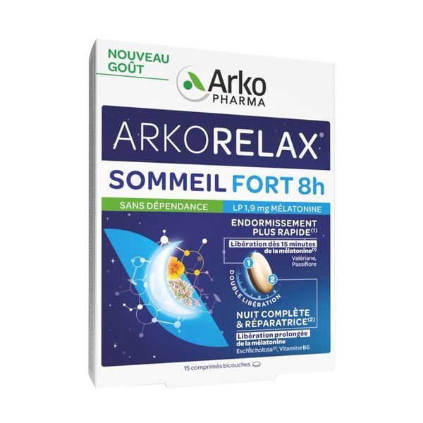 Arkorelax sommeil fort 8 heures - 15 comp