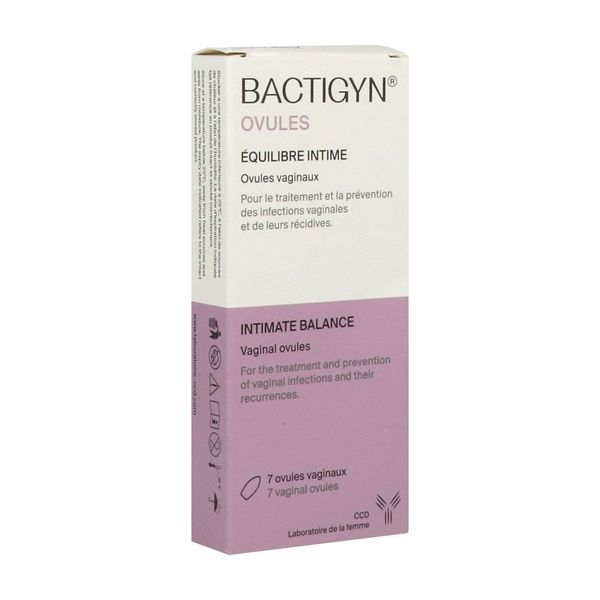 BACTIGYN OVULES EQUILIBRE INTIME Ovule vaginal pour usage intime, dispositif médical, bt 7