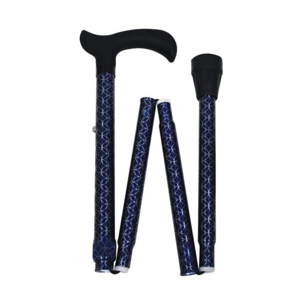 Canne Marche Reglab Axe Poig Derby Blu Ma