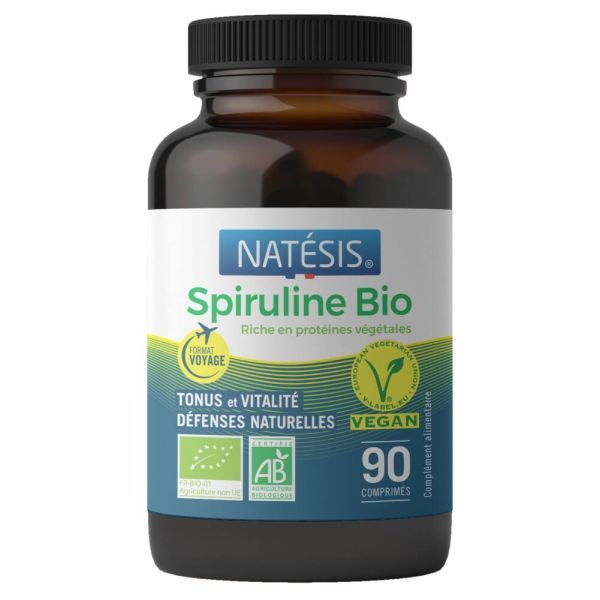 Natesis Spiruline Vegan BIO - 90 comprimés de 500 mg