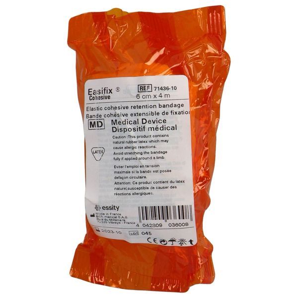 EASIFIX COHESIVE Bande cohésive extensible, 4 m x 6 cm (ref. 5870), unité