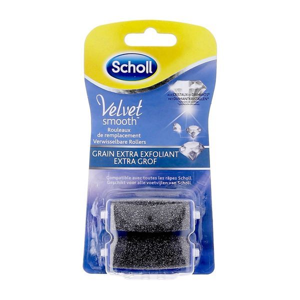 Scholl Velvet Smooth Express Pedi Rouleaux De Replacement Grain Extra Exfoliant 2