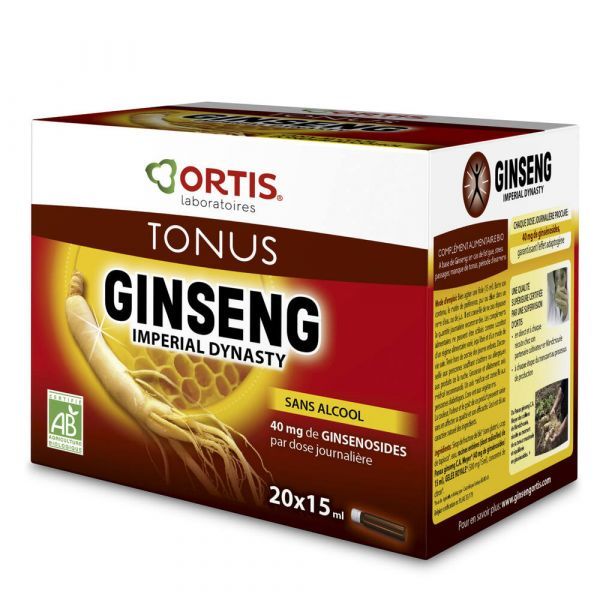 Ortis Ginseng BIO - 20 fioles x 15 ml