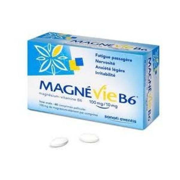MAGNEVIE B6 100 mg/10 mg comprimé pelliculé B/60