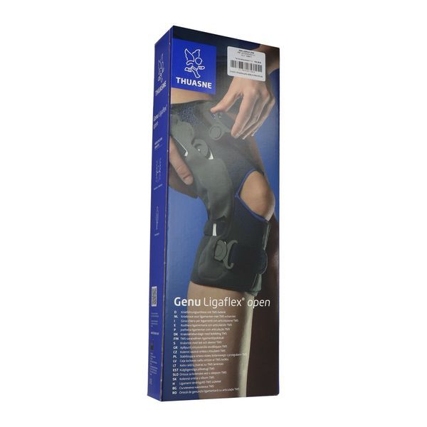 GENU LIGAFLEX OPEN Genouillère ligamentaire articulée, bilatérale, courte, taille 4 +, unité