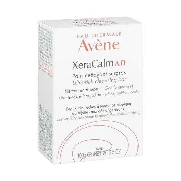 XERACALM AD PAIN NETTOYANT SURGRAS Pain dermatologique surgras AntiDémangeaison, pain 100 g