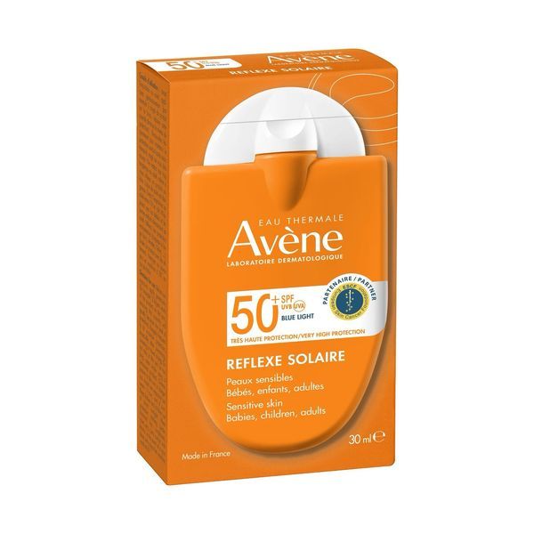 AVENE REFLEXE SOLAIRE SPF 50+ Crème solaire très haute protection, SPF 50+, tube 30 ml